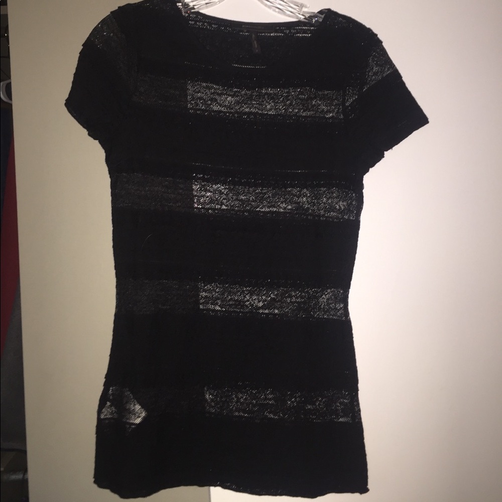 Black lack BCBG top