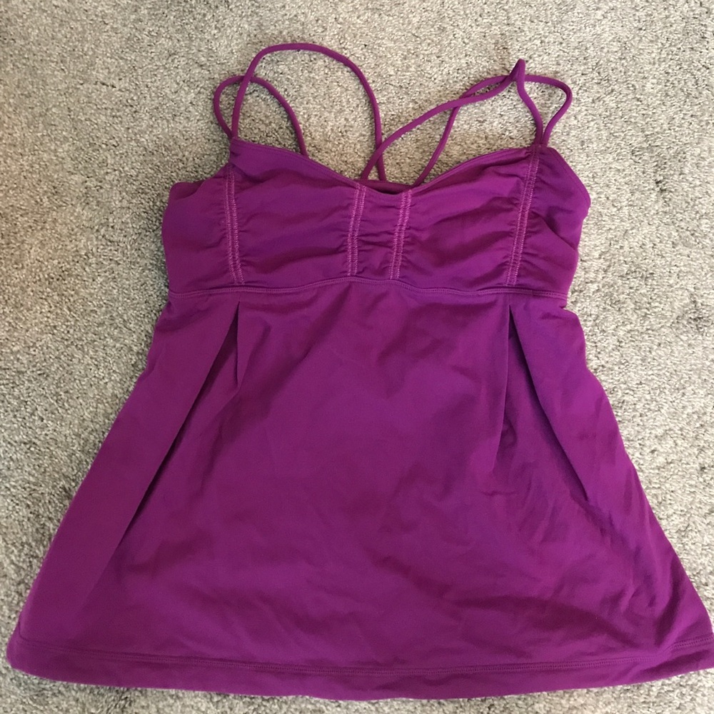 Lululemon purple pink top 10