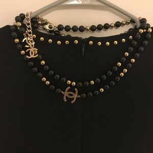 Chanel Necklace - Black and Gold Bead- price firm