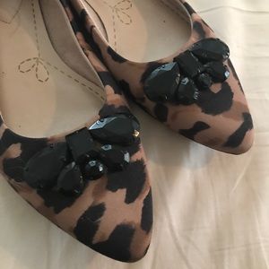 Clarks Somerset Leopard flats