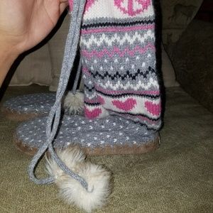 ♡FINAL SALE♡LN PINK VS SLIPPER BOOTS