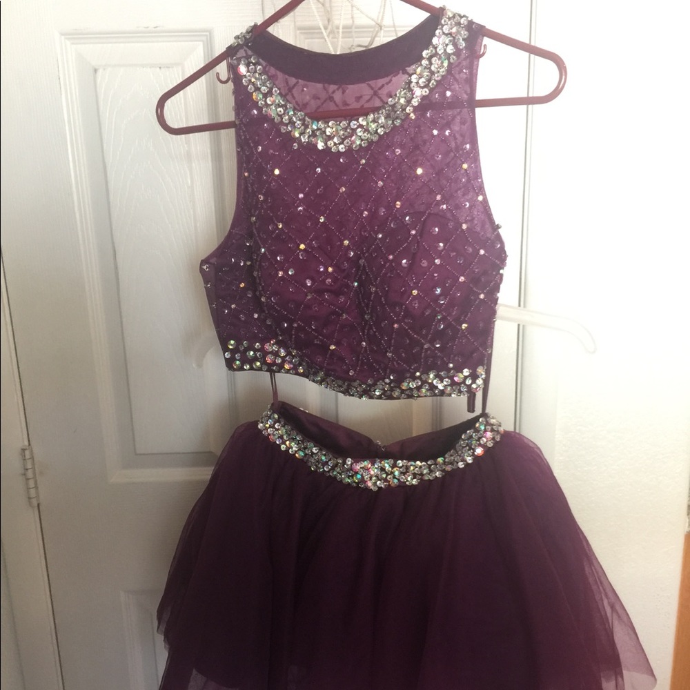 Homecoming 2 piece Dress in Plum!
