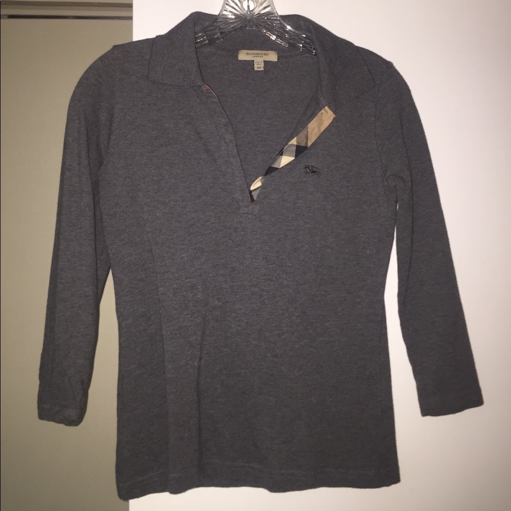 3/4 sleeve Burberry top