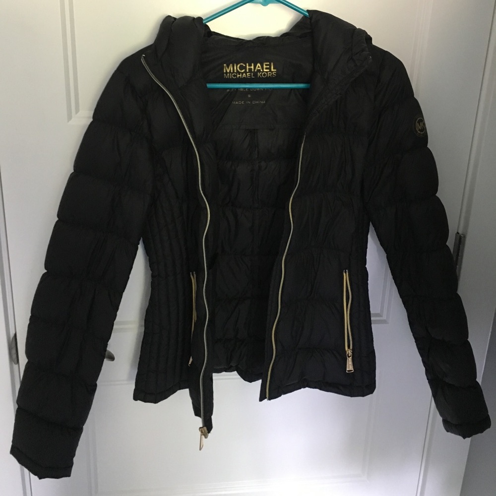 Michael Kors black down jacket