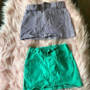 Lot of 2 Toddler skirts