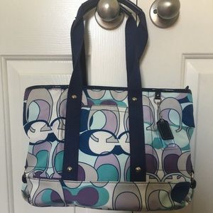 Multi colored Coach purse