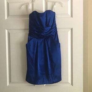 David's Bridal blue dress