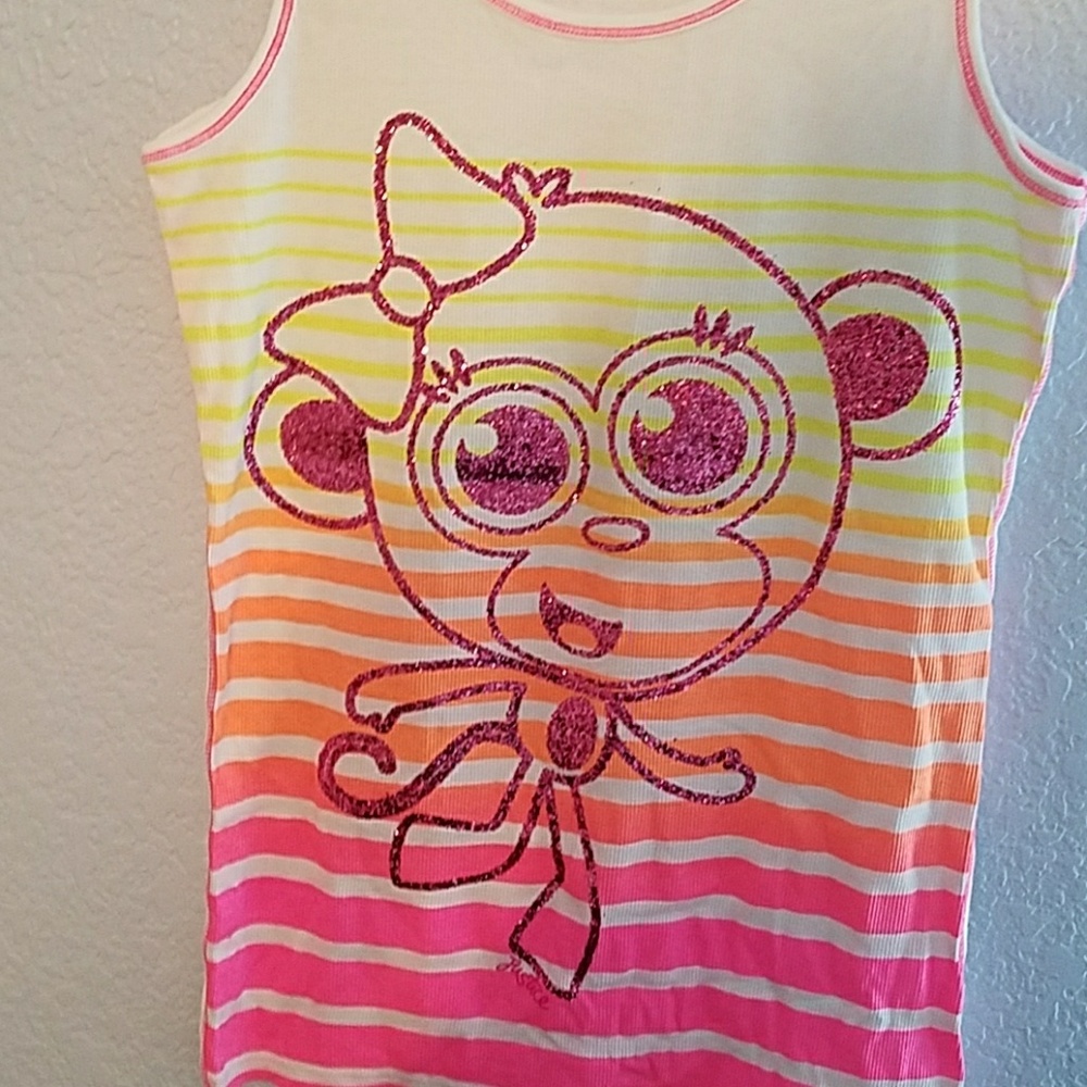 Multicolored Justice tank top