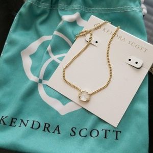 Kendra Scott Mabel gold necklace ivory pearl