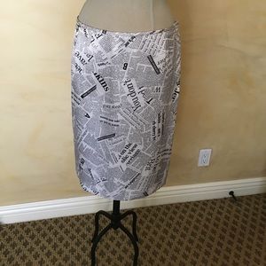 Handmade satin newspaper skirt