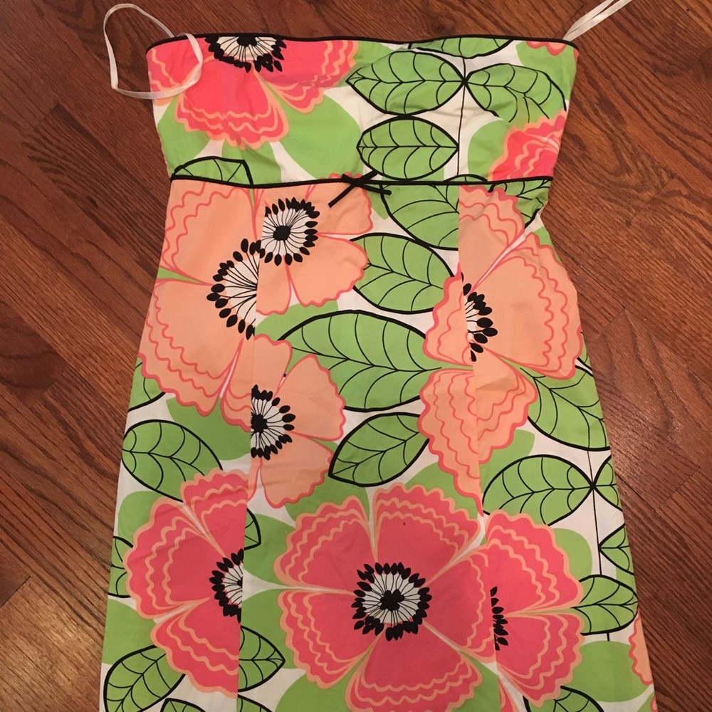 Anthropologie Strapless Floral Sundress