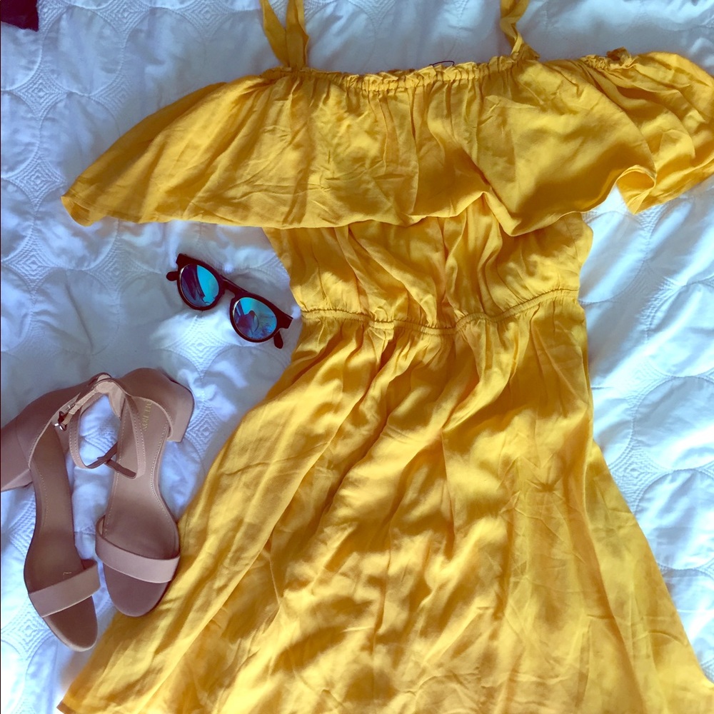 Cold Shoulder Mango Dress