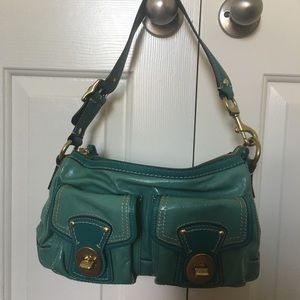 Greenish/ Blue Coach purse