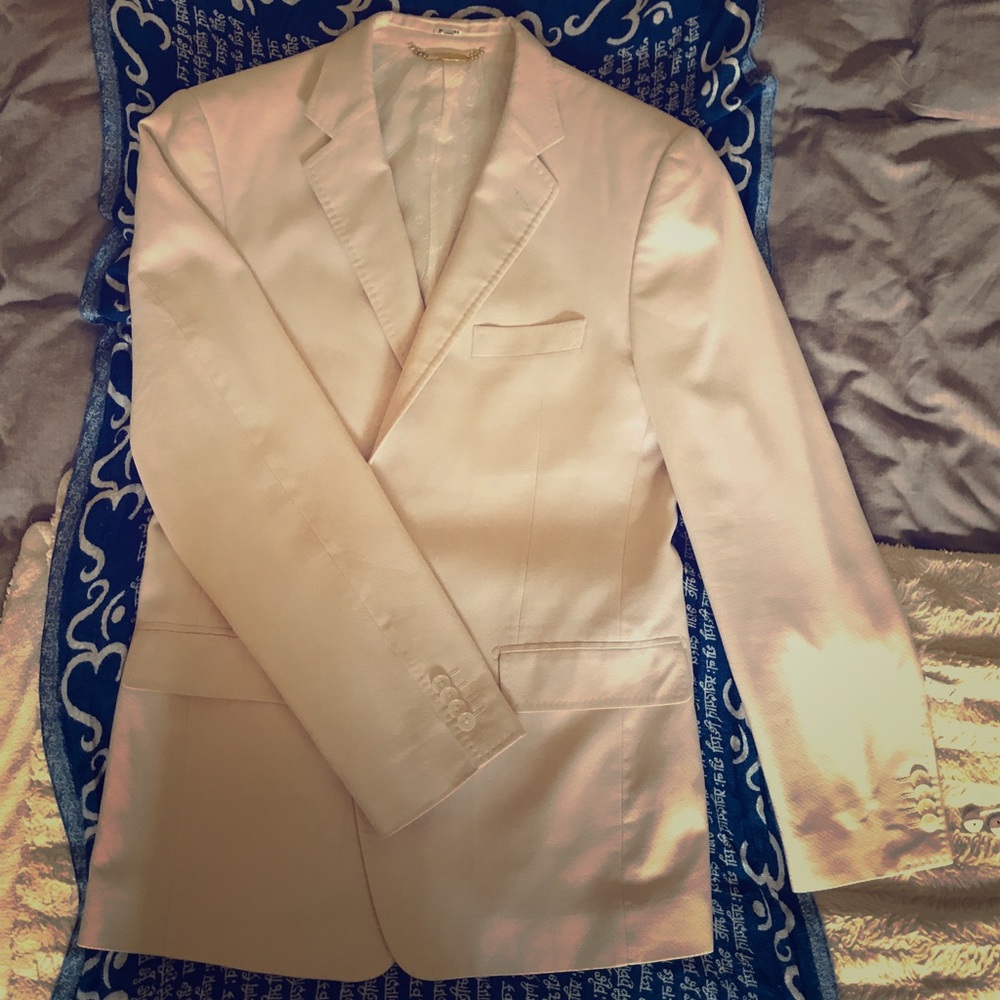 Dolce & Gabbana "Luxury" Cotton Blazer, White