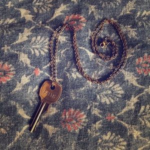 "Faith" key necklace