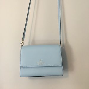 Baby blue kate spade cross body