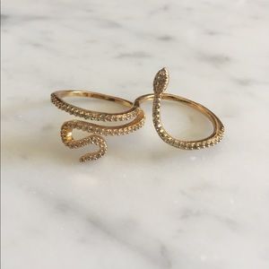  Double Finger Snake Ring 