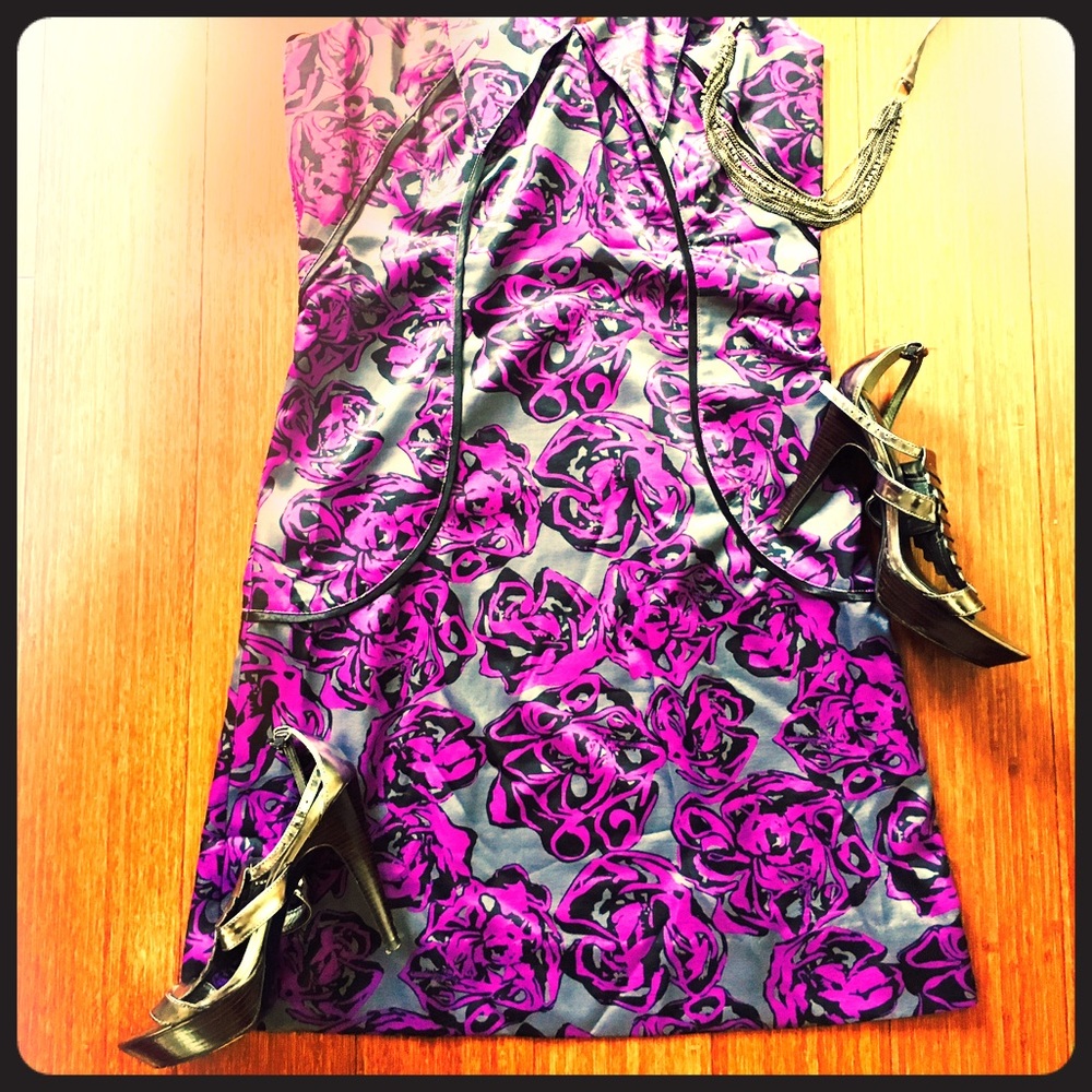 Richard Chai for Target purple and silver dress