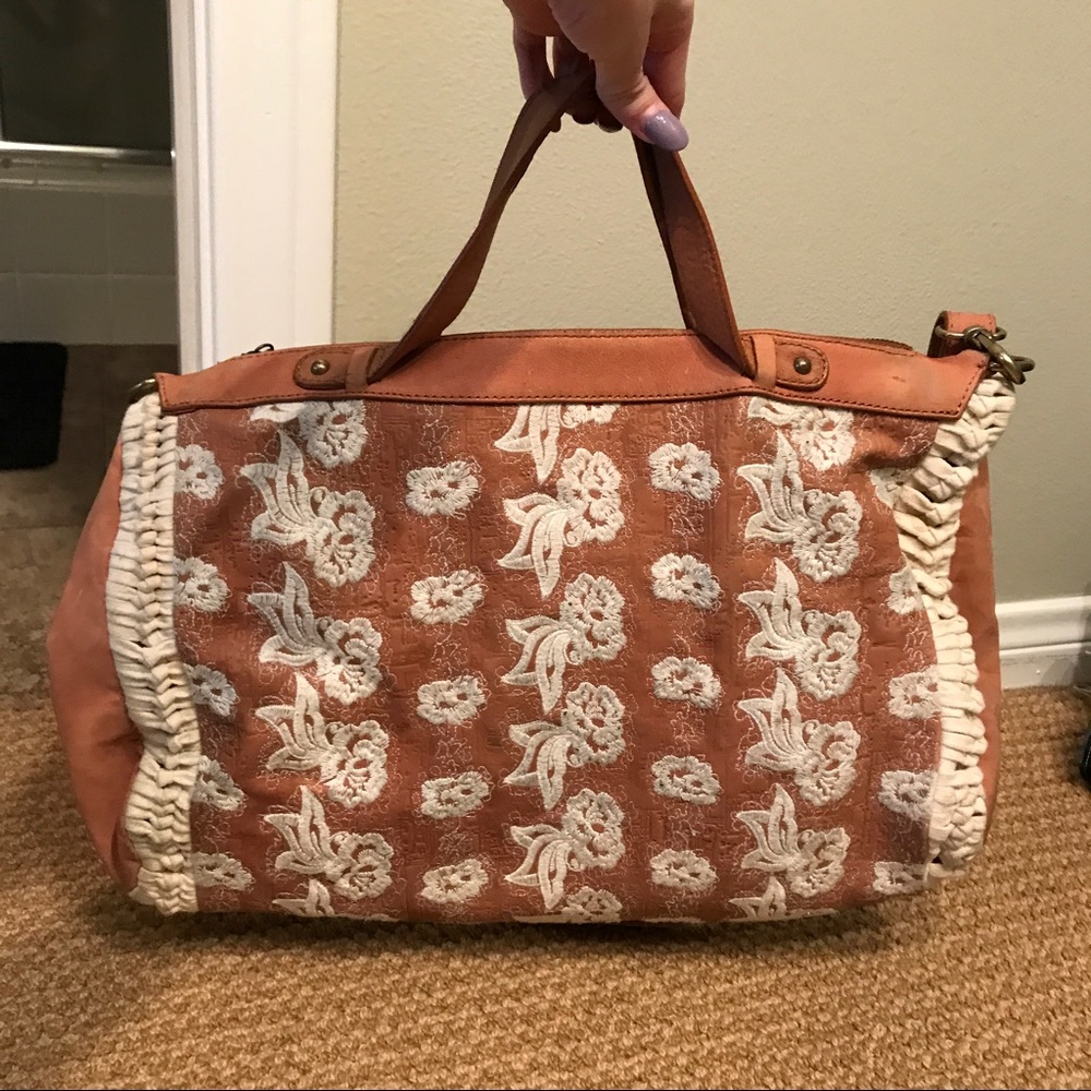 Anthropologie embroidered bag
