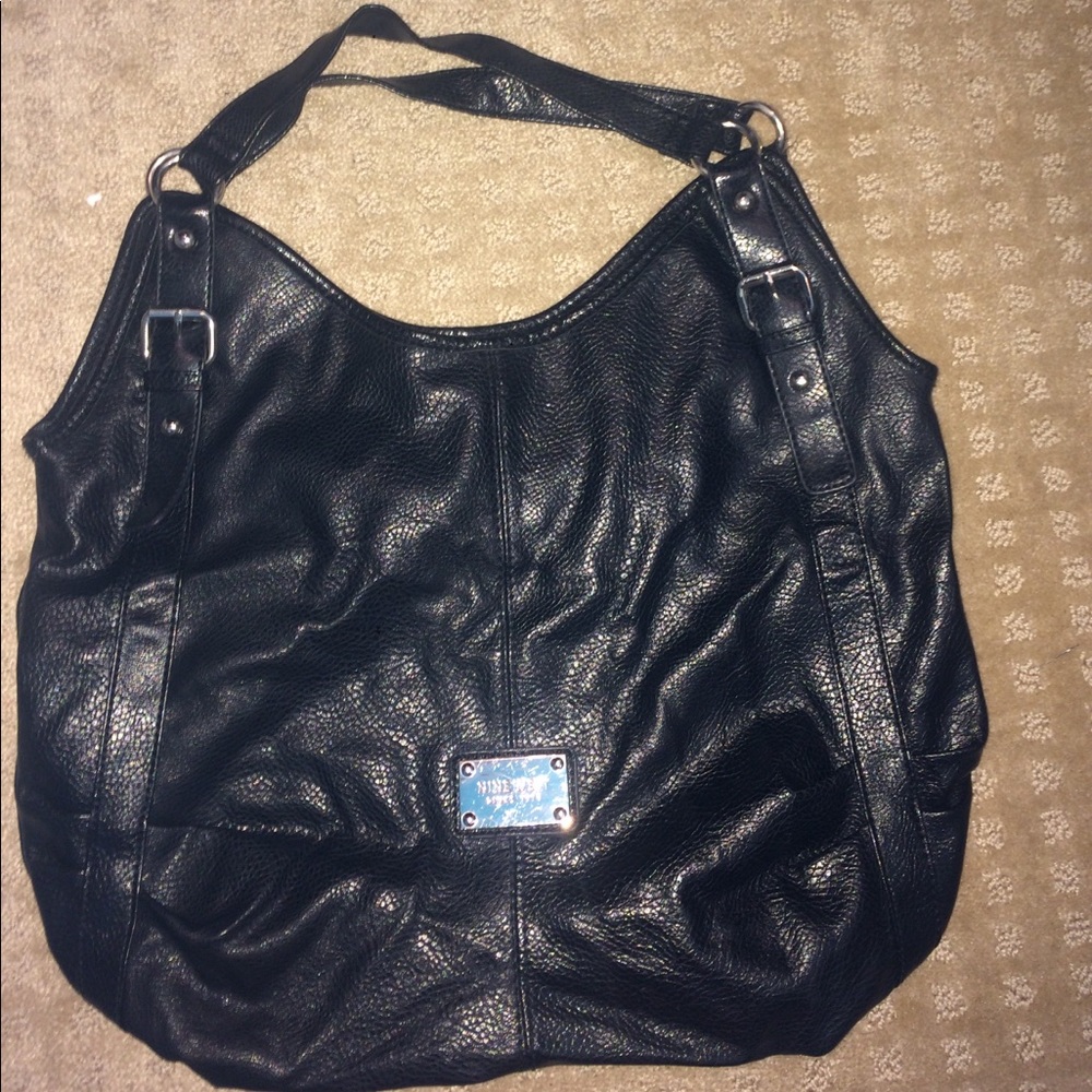 Nine West black leather purse/bag