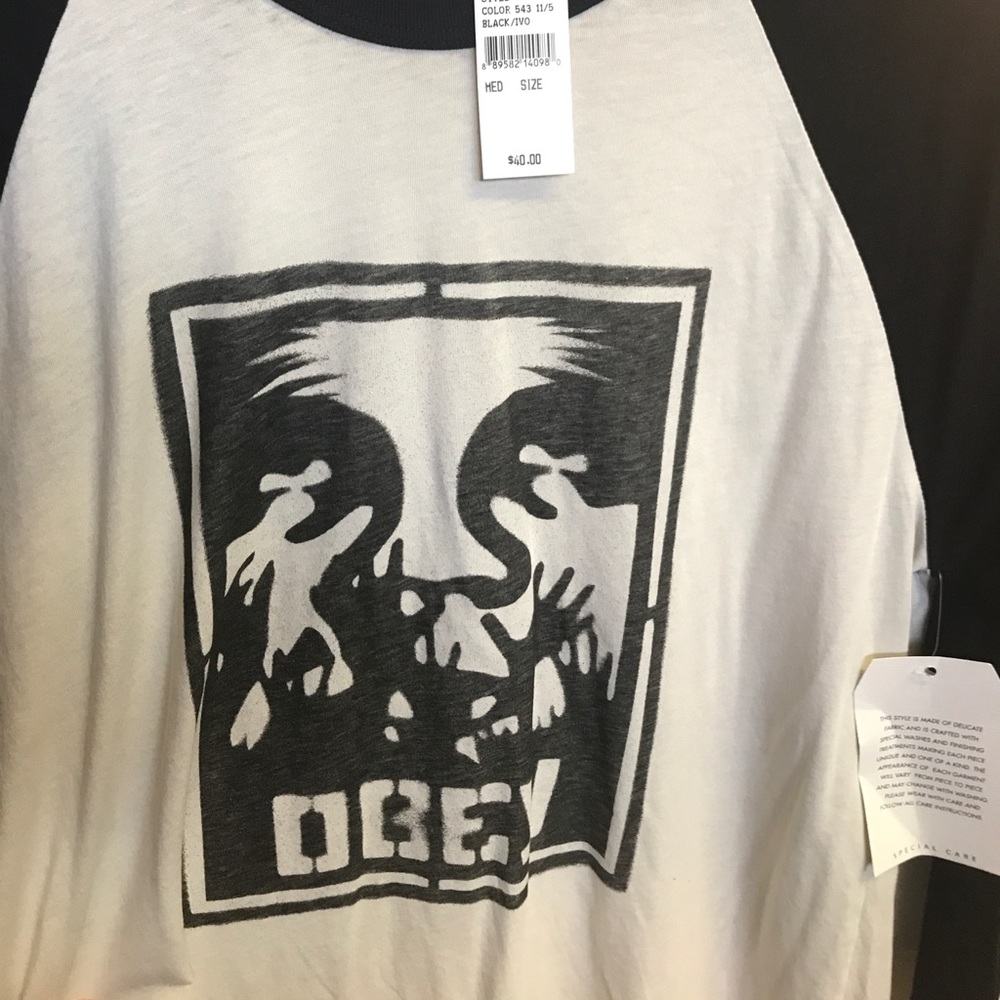 NWT Obey Henley