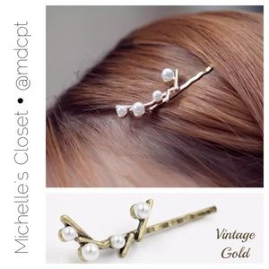 Antique Pearly Hair Pins