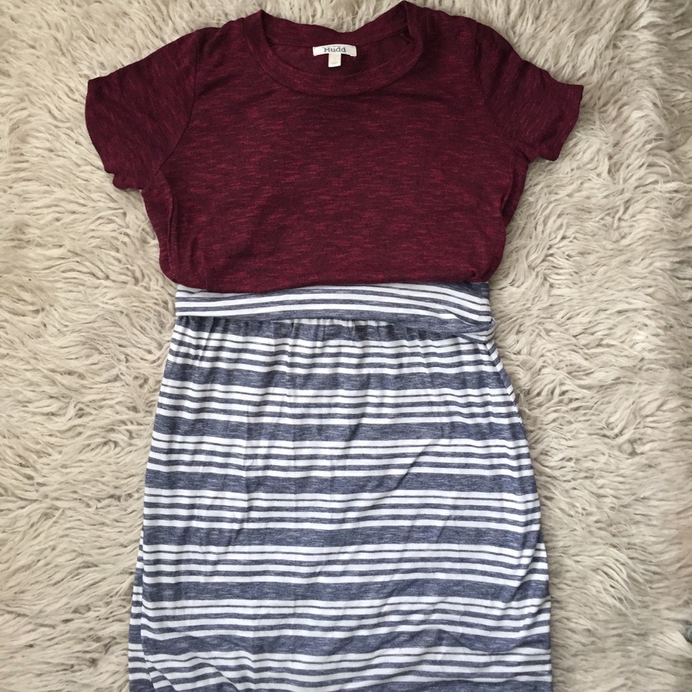 Maxi Striped Skirt