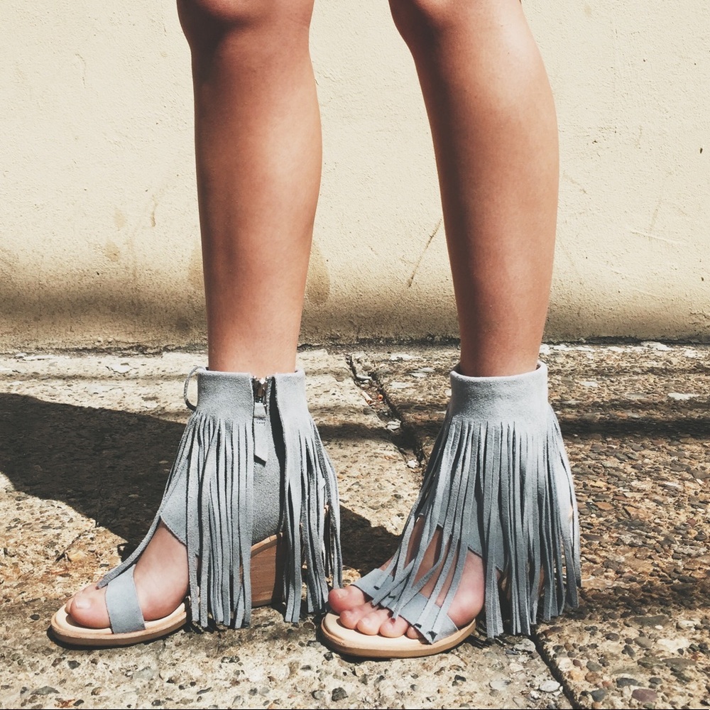 Koolaburra revolve free People fringe heel
