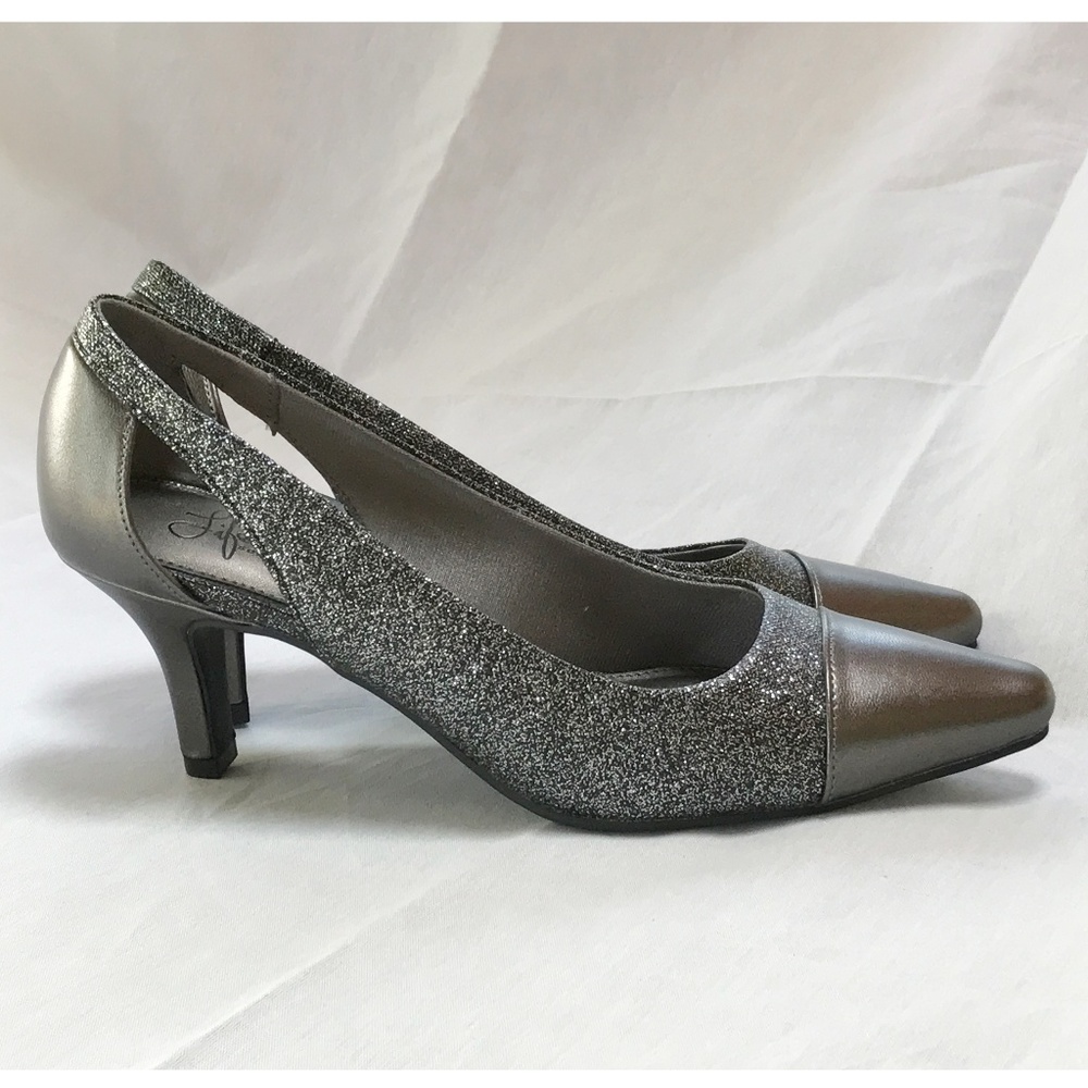 Gray evening heels by Life Stride