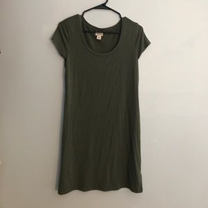 Olive green Mossimo t-shirt dress