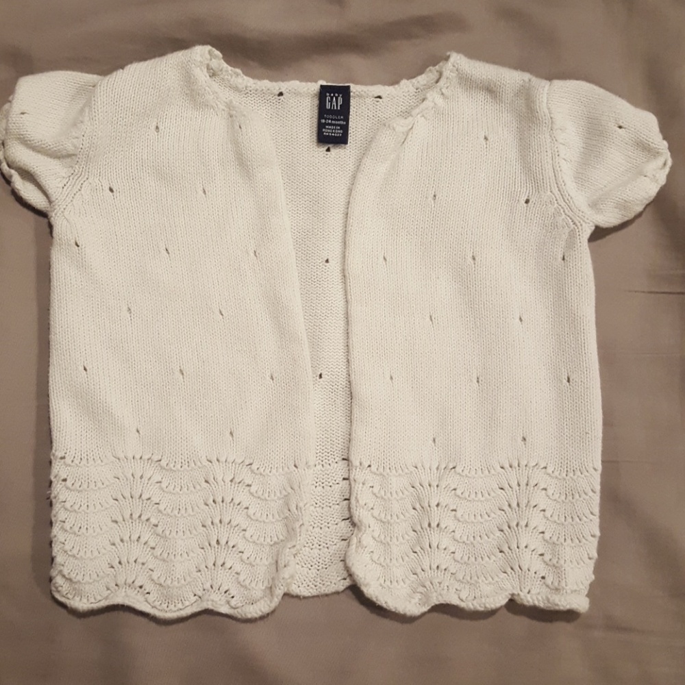 Baby gap white sweater