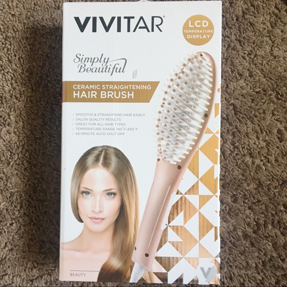 Brand new rose gold vivitar ceramic hair brush