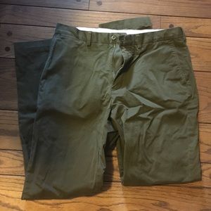 Hunter green Polo Ralph Lauren dress khaki pants