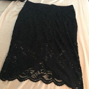 Torrid Lace Pencil Skort