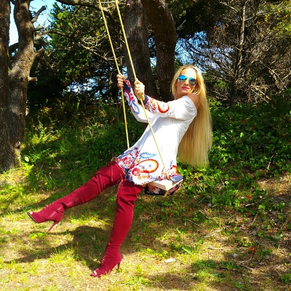 ♥️LAST 1♥️ COMFORTABLE CHIC TUNIC OFF SHOULDER TOP - Picture 3 of 4