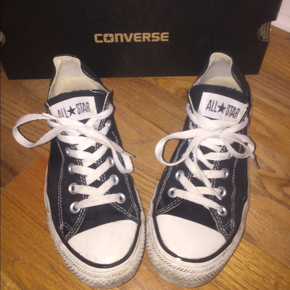 Black Converse All-Star low tops