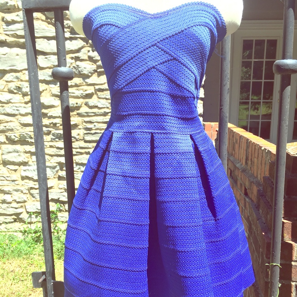 Cobalt Blue Body Slimming Dress