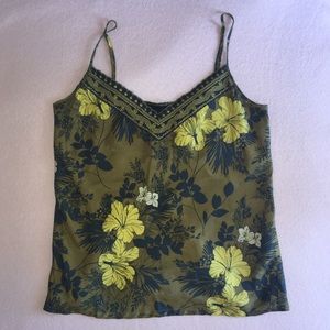 Johnny Was 100% Silk Floral Blouse