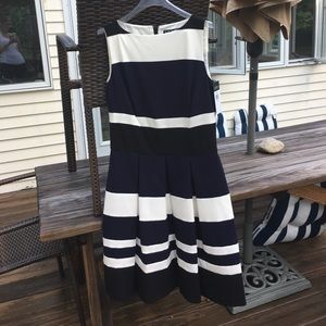 Ralph Lerann dress, navy, black and white