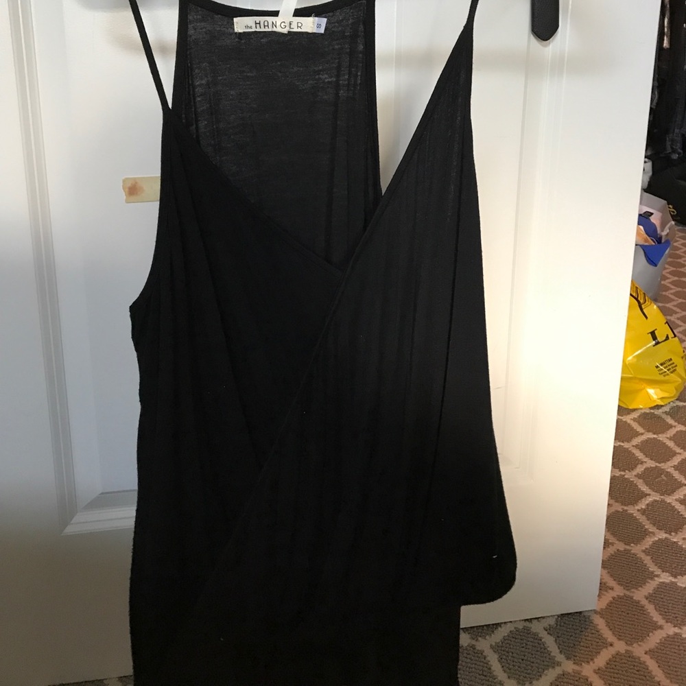 BRAND NEW BLACK COWL NECK TANK TOP