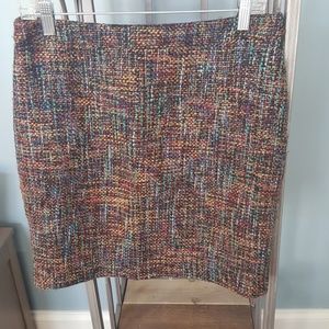 Bright colored wool skirt