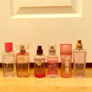 VS Lot of 6 travel size body mist
