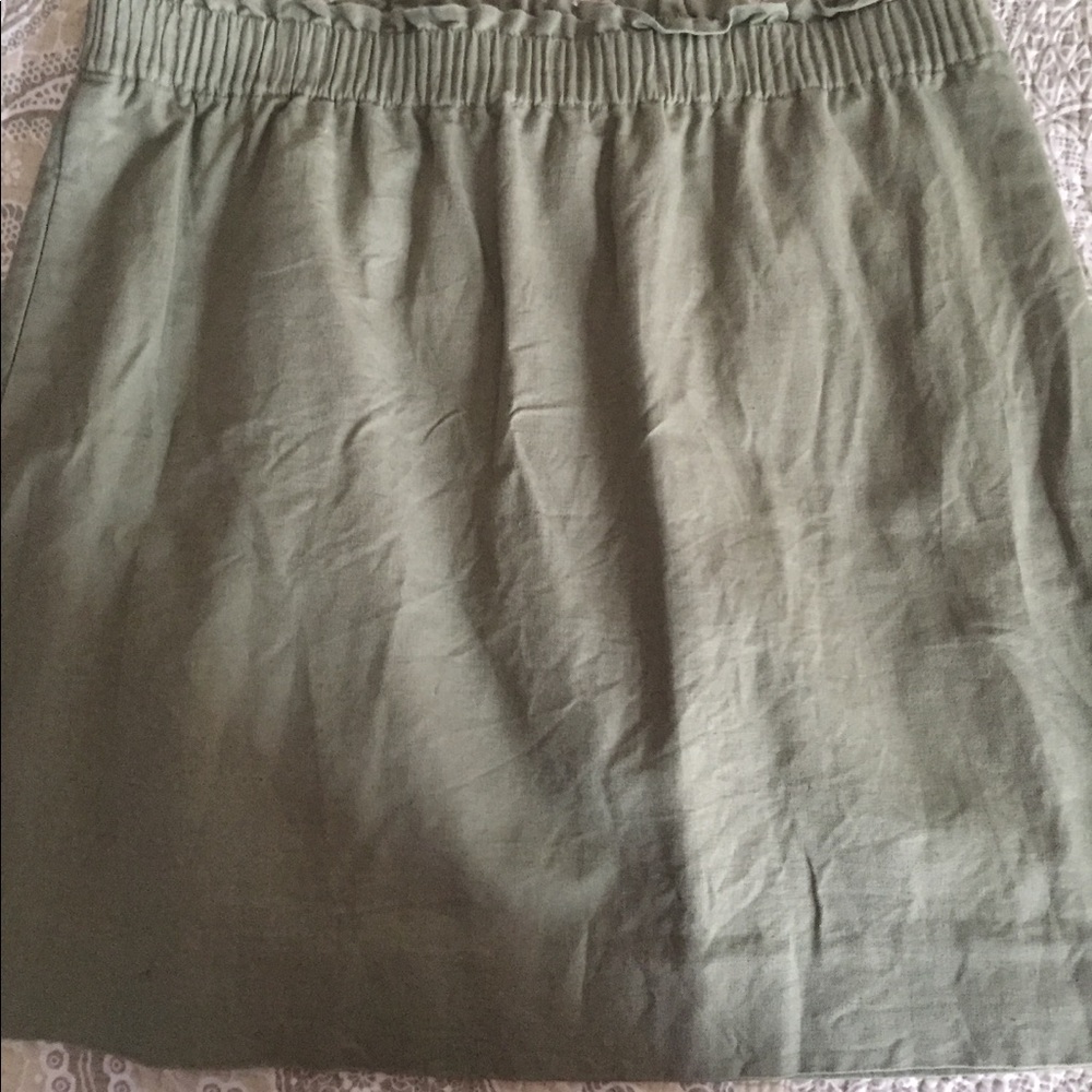 jcrew canvas skirt