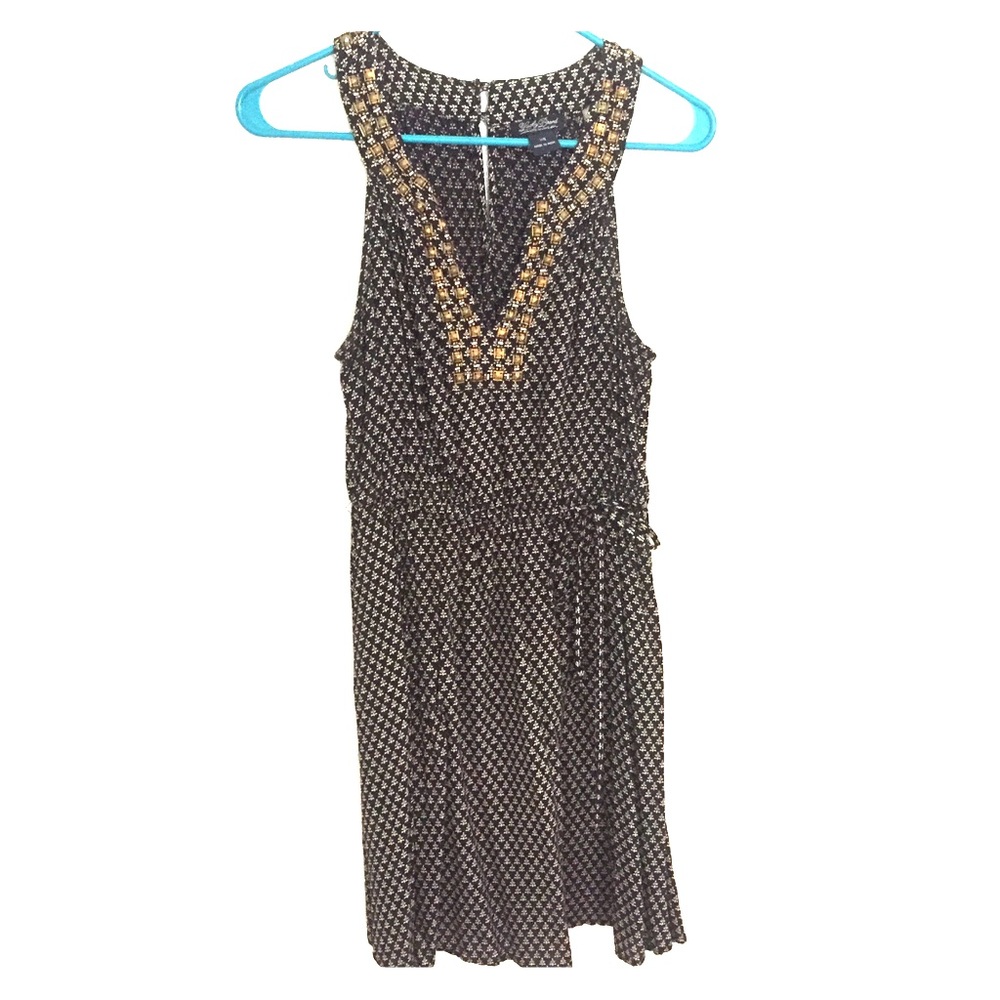 Lucky Brand Navy Sleeveless Dress with Pockets!