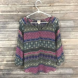 Boho sheer top