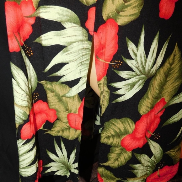 Island Breeze Multi-Color Tropical Floral Dress XL - Picture 5 of 7