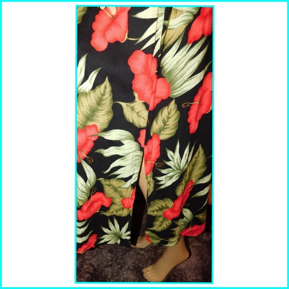 Island Breeze Multi-Color Tropical Floral Dress XL - Picture 3 of 7