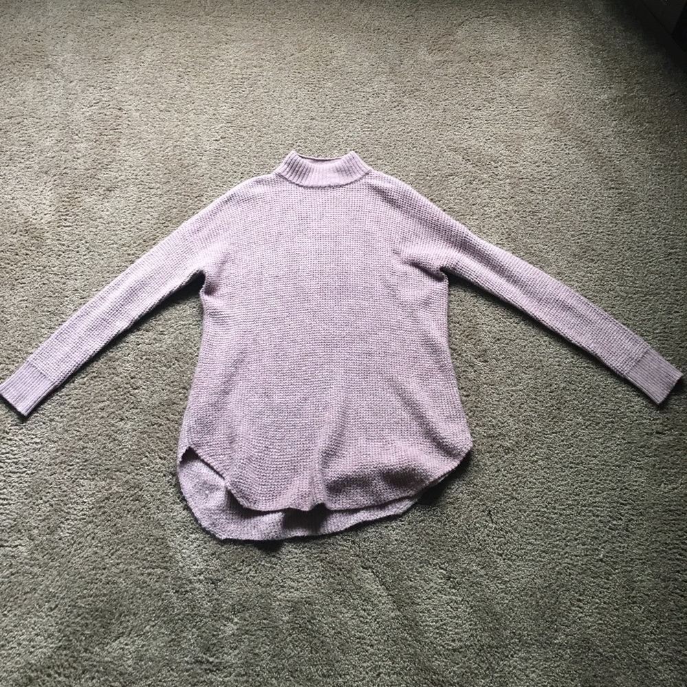 Super soft & comfy purple turtle neck sweater