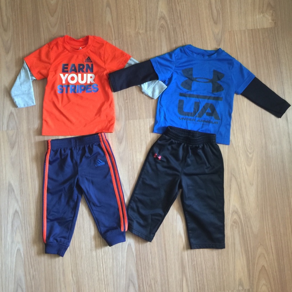 Baby boy 12 month adidas outfit only