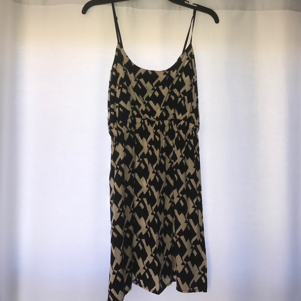 Mini black and white dress